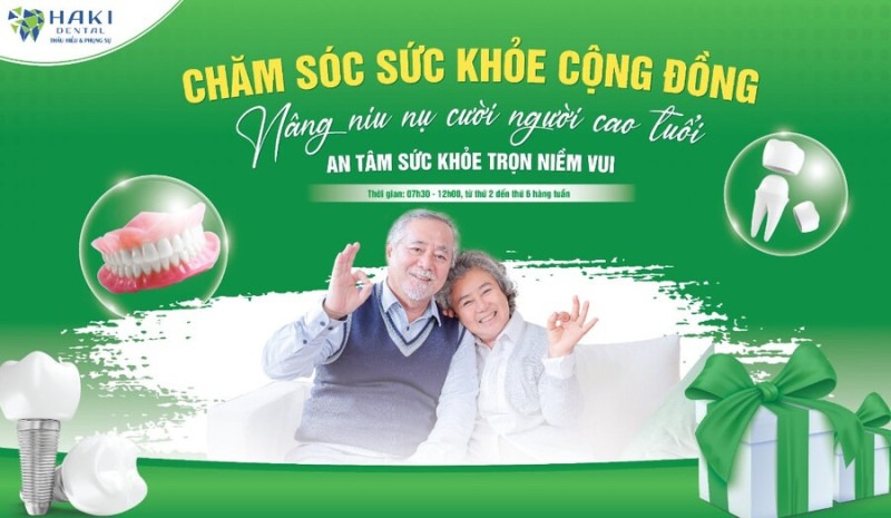 Haki Dental đồng hành cùng người cao tuổi trong hành trình "Chăm sóc sức khỏe cộng đồng"