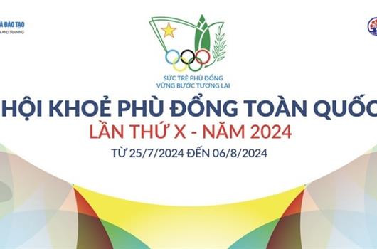 10.000 vận động viên, huấn luyện viên tham gia Hội khỏe Phù Đổng toàn quốc