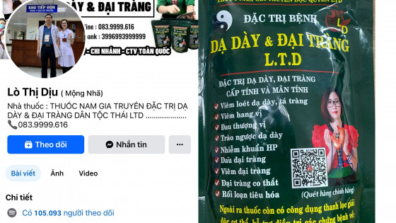 Công ty Nam Dược Lò Thị Dịu bán sản phẩm chữa dạ dày đại tràng có dấu hiệu không phép, khiến người dùng bị ảnh hưởng sức khỏe