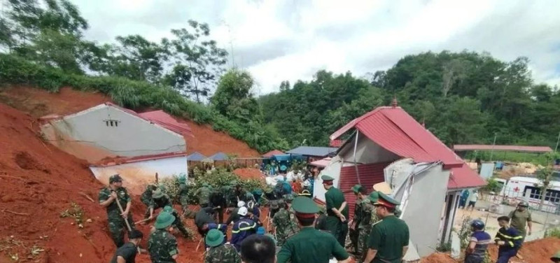 Lạng Sơn: Căn nhà ở huyện Cao Lộc bị đất đá vùi lấp, hai vợ chồng tử vong