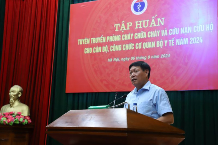 Bộ Y tế tổ chức Hội nghị tập huấn tuyên truyền công tác phòng cháy chữa cháy và cứu nạn cứu hộ năm 2024