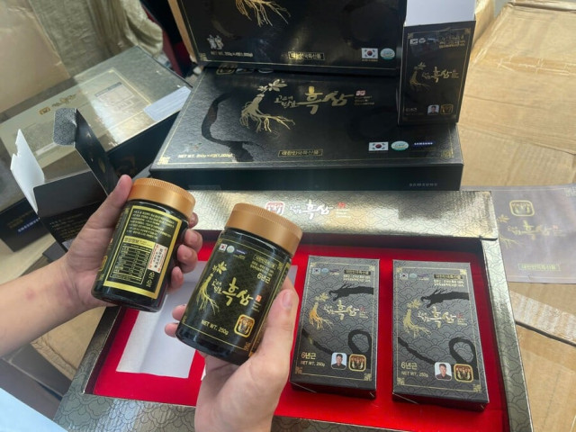 Phú Yên phát hiện sản phẩm Hắc sâm GINSENG có ghi xuất xứ từ Hàn Quốc nhập lậu