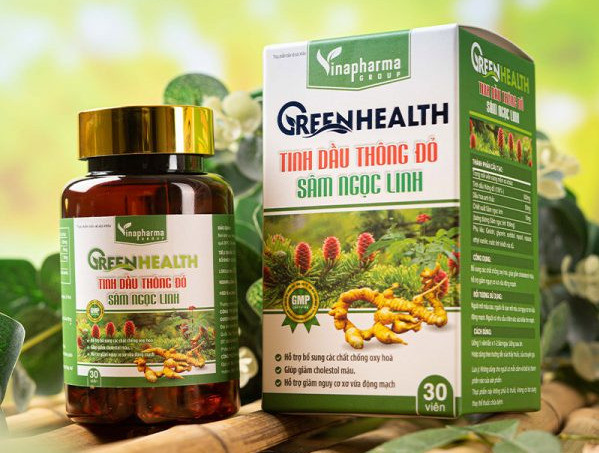 Cảnh báo thực phẩm bảo vệ sức khỏe Green Health tinh dầu thông đỏ sâm Ngọc Linh vi phạm quảng cáo