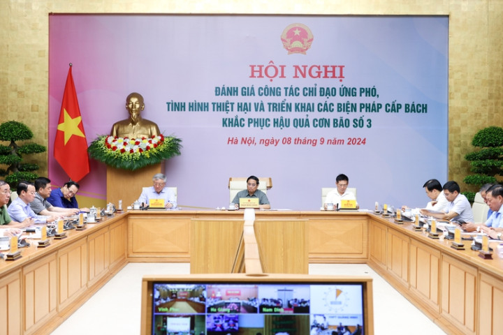 Thủ tướng Chính phủ chủ trì Hội nghị khắc phục hậu quả bão số 3