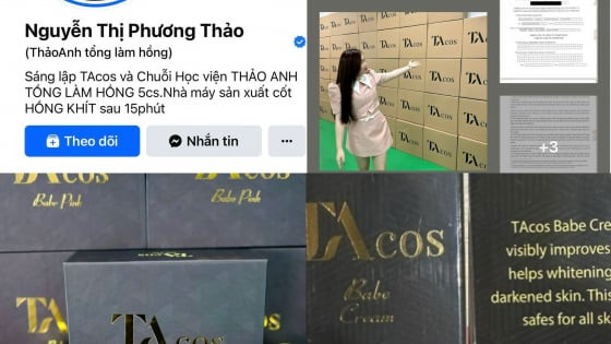 Sản phẩm làm hồng TA Cos do bà Nguyễn Thị Phương Thảo phân phối có dấu hiệu lưu hành hàng giả, nhiễm độc thủy ngân