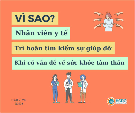 Vì sao nhân viên y tế trì hoãn tìm kiếm sự giúp đỡ?