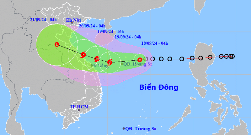 Áp thấp nhiệt đới có khả năng mạnh lên thành bão, cường độ cấp 8, giật cấp 10