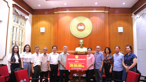 Hội GDCSSKCĐ Việt Nam ủng hộ đồng bào bị thiệt hại do cơn bão số 3 tại Ủy ban Trung ương Mặt trận Tổ quốc Việt Nam (đợt 1)