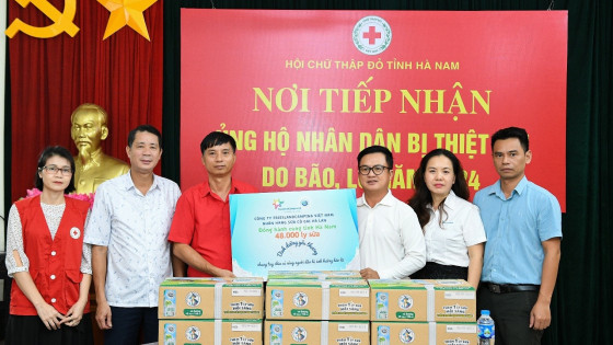 Sữa Cô Gái Hà Lan chung sức hỗ trợ người dân vùng lũ tái thiết cuộc sống sau bão lũ