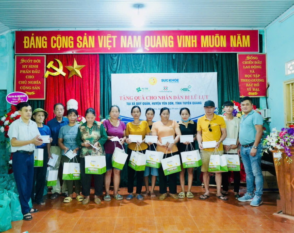 HBL Group trao sức khỏe, lan tỏa yêu thương tới bà con xã Quý Quân, huyện Yên Sơn, tỉnh Tuyên Quang sau bão Yagi