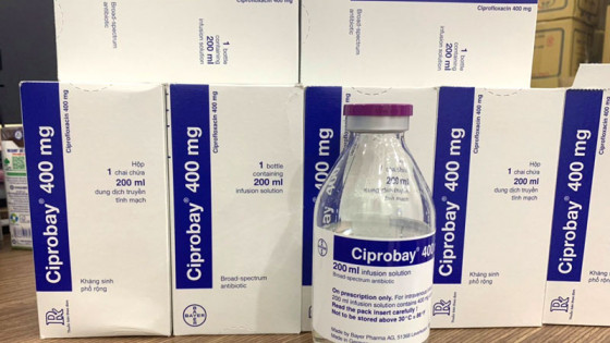 Thay đổi thông tin thuốc Ciprobay 200 và Ciprobay 400mg