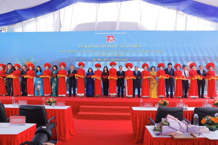 Khánh thành và đưa vào sử dụng Bệnh viện Nhi Hà Nội