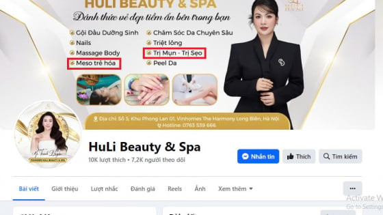 Cơ sở Huli Beauty &amp; Spa hoạt động như Phòng khám chuyên khoa trong thời gian dài mà không có cơ quan chức năng nào hay biết?