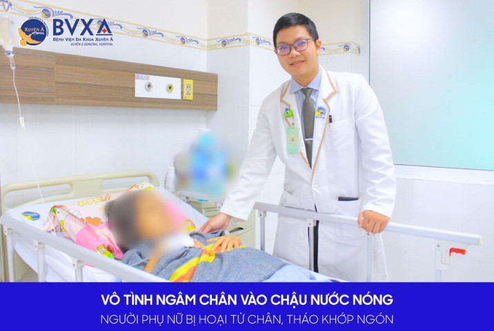 Long An: Cấp cứu người phụ nữ ngâm chân vào nước quá nóng khiến tình trạng hoại tử lan rộng