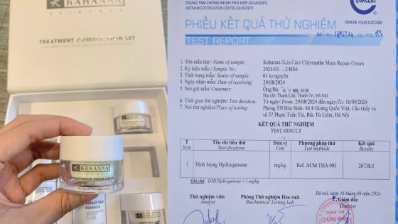 Mỹ phẩm KAHANNA lưu hành không phép, chứa chất độc hại mà Bộ Y tế đã cấm