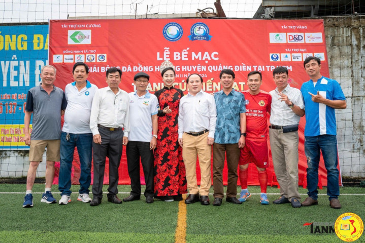 Văn phòng đại diện VACHE tại TP. Hồ Chí Minh tham dự lễ bế mạc Giải bóng đá đồng hương Quảng Điền
