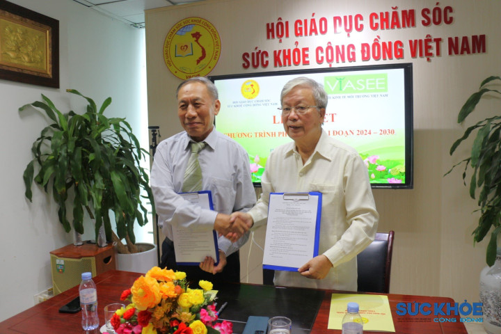 VACHE và VIASEE kí kết Chương trình hợp tác “Giáo dục chăm sóc sức khỏe cộng đồng và Bảo vệ môi trường” giai đoạn 2024-2030