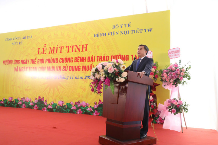 Lễ mít tinh hưởng ứng Ngày Thế giới phòng, chống đái tháo đường 14/11 và Ngày Toàn dân mua và sử dụng muối i-ốt 2/11