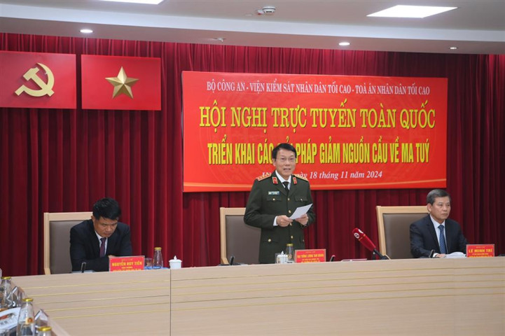 Hội nghị trực tuyến toàn quốc triển khai các giải pháp giảm nguồn cầu về ma túy