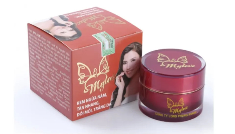 Đình chỉ lưu hành, thu hồi và tiêu hủy mỹ phẩm Kem ngừa nám, tàn nhang, đồi mồi, trắng da Mylove của Công ty CP mỹ phẩm Long Phụng Khang