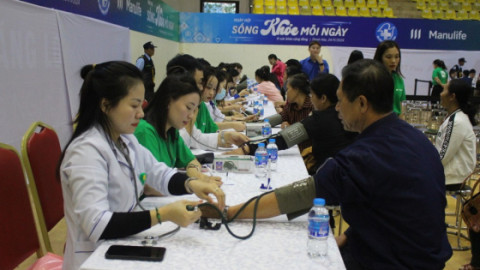 Thanh Hóa: Hơn 1.000 người dân được khám bệnh và cấp thuốc miễn phí