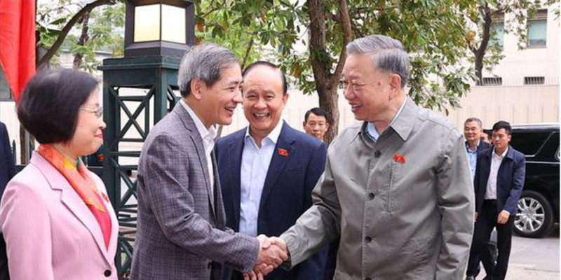 Tổng Bí thư Tô Lâm tiếp xúc cử tri tại Hà Nội
