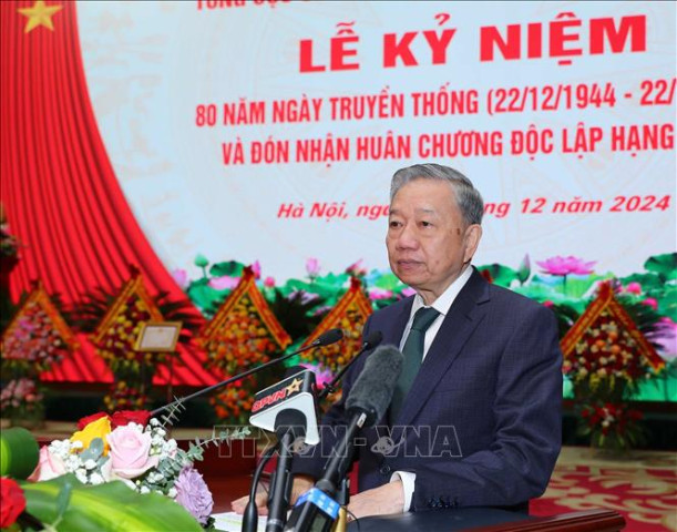 Tổng Bí thư Tô Lâm dự Lễ kỷ niệm 80 năm Ngày truyền thống Quân đội nhân dân Việt Nam (22/12/1944 - 22/12/2024)