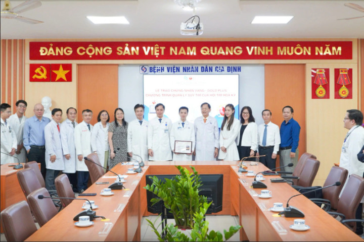 TP. Hồ Chí Minh: Bệnh viện Nhân dân Gia Định đón nhận chứng nhận vàng trong điều trị suy tim