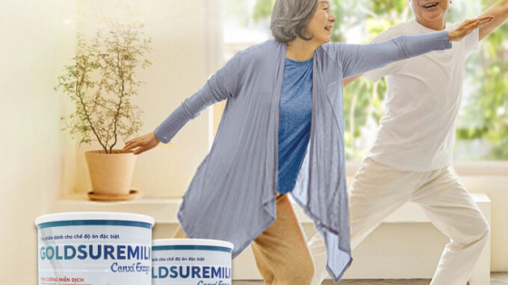 Goldsuremilk Canxi Enzyme - Bí quyết xương chắc, tiêu hóa khỏe, đề kháng tốt cho người cao tuổi