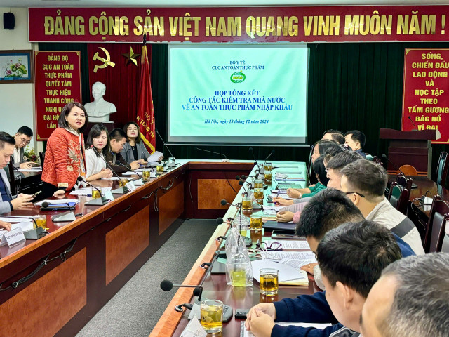 Họp tổng kết công tác kiểm tra nhà nước về an toàn thực phẩm nhập khẩu năm 2024