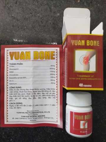 Kiểm tra việc lưu hành sản phẩm giả có tên Viên nang cứng Yuan Bone