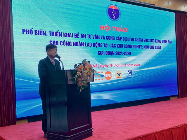 Đề án “Tư vấn và cung cấp dịch vụ chăm sóc sức khỏe sinh sản cho công nhân lao động tại các khu công nghiệp, khu chế xuất"