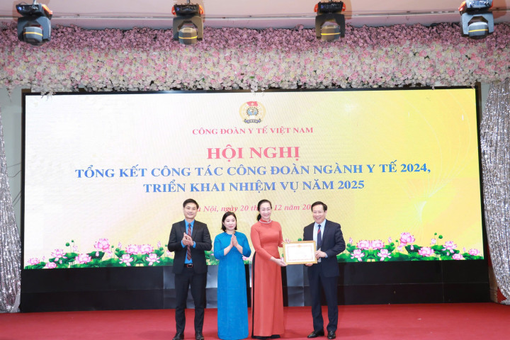Công đoàn Y tế Việt Nam tổ chức hội nghị tổng kết công tác công đoàn năm 2024, phương hướng nhiệm vụ năm 2025
