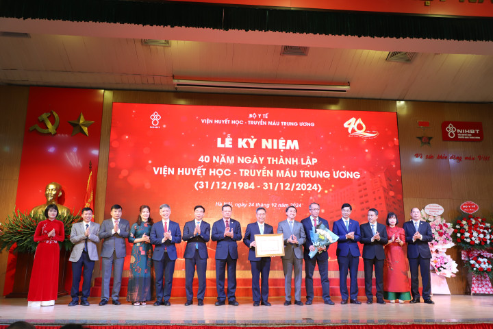 Lễ kỷ niệm 40 năm Ngày Thành lập Viện Huyết học - Truyền máu Trung ương