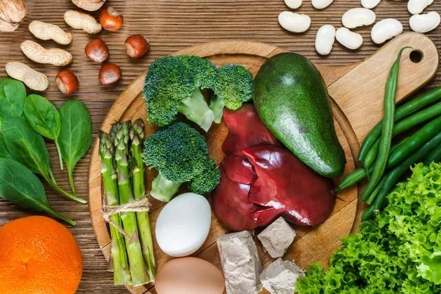 Thực phẩm giàu vitamin B9