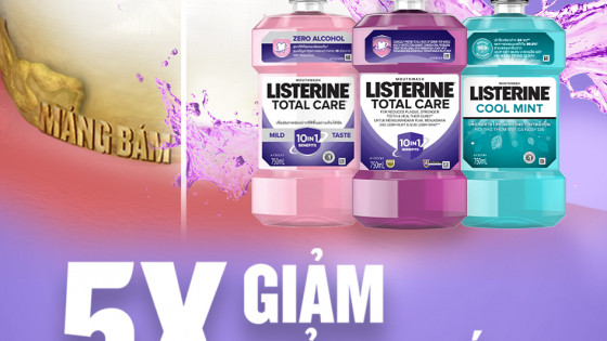 Nước súc miệng Listerine: "Nhập nhèm" công dụng và liệu có đúng là diệt được 99.9% vi khuẩn như quảng cáo?