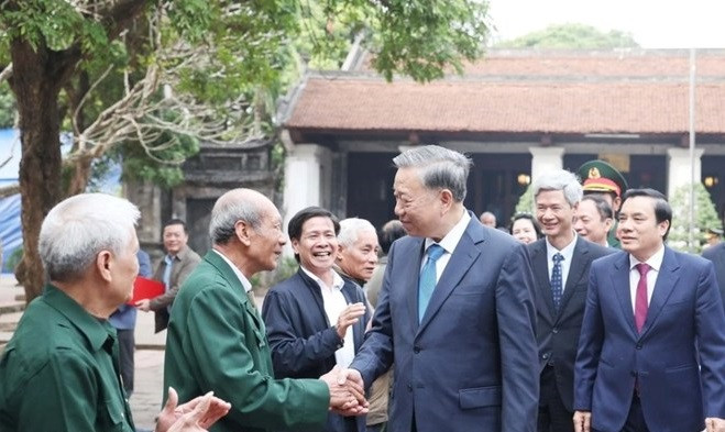 Tổng Bí thư Tô Lâm thăm và chúc Tết Đảng bộ, chính quyền và Nhân dân tỉnh Hưng Yên