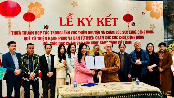 Lễ ký kết thỏa thuận hợp tác của Quỹ từ thiện Hạnh Phúc và Ban Từ thiện chăm sóc sức khỏe cộng đồng
