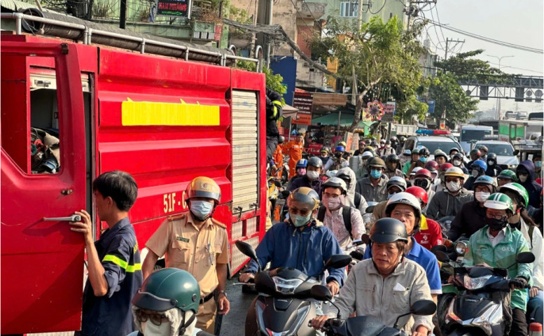 TP. Hồ Chí Minh: Cháy điểm kinh doanh máy hàn ở vùng ven