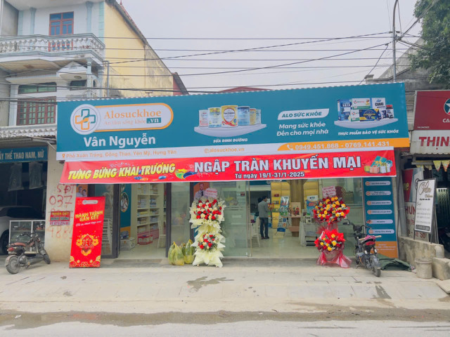 Tưng bừng khai trương cửa hàng Alosuckhoe.vn Vân Nguyễn