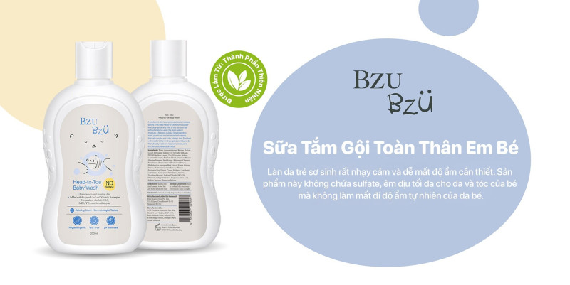 Đình chỉ lưu hành mỹ phẩm Bzu Bzu Head-to-Toe Baby Wash - Chai 200ml không đạt tiêu chuẩn chất lượng của Công ty TNHH Elite Beauty Asia (Vietnam)