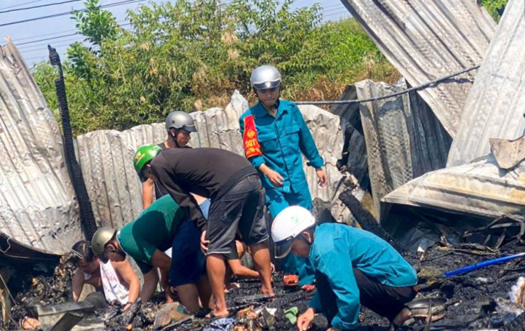 Cà Mau: Kịp thời dập tắt đám cháy nhà dân