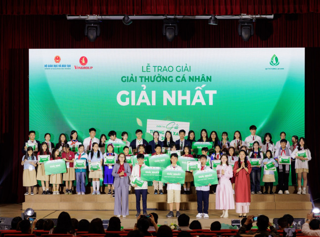 Cuộc thi “Gửi tương lai Xanh 2050” mùa đầu tiên tìm ra các chủ nhân giải thưởng