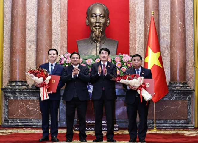 Chủ tịch nước trao quyết định bổ nhiệm các Phó Thủ tướng Chính phủ và Bộ trưởng nhiệm kỳ 2021-2026