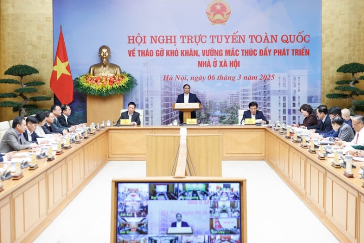 Thủ tướng chủ trì Hội nghị toàn quốc tháo gỡ khó khăn, vướng mắc, thúc đẩy phát triển nhà ở xã hội