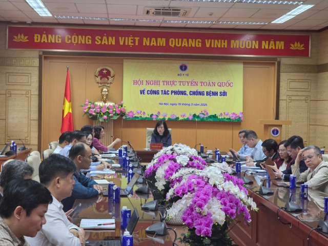 Bộ Y tế họp khẩn trực tuyến về công tác phòng, chống bệnh sởi