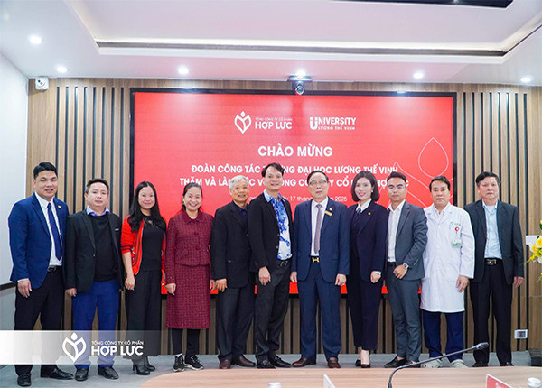 Trường Đại học Lương Thế Vinh ký thỏa thuận hợp tác với Bệnh viện Đa khoa Hợp Lực