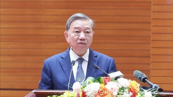 Tổng Bí thư Tô Lâm phát biểu tại buổi gặp mặt đại diện cựu chiến binh, cựu TNXP, cựu dân quân tự vệ tham gia kháng chiến chống Mỹ