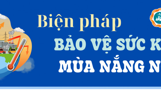 Infographic: Biện pháp bảo vệ sức khoẻ mùa nắng nóng