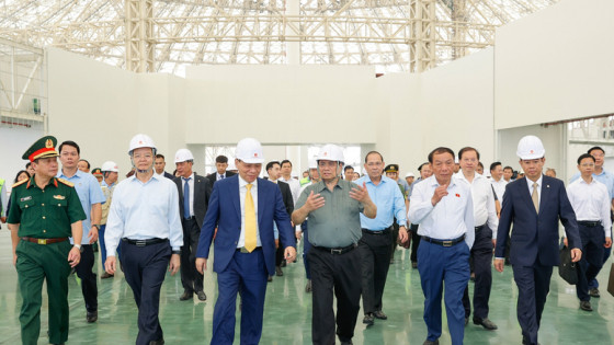 Thủ tướng kiểm tra tiến độ dự án trung tâm hội chợ triển lãm quốc gia